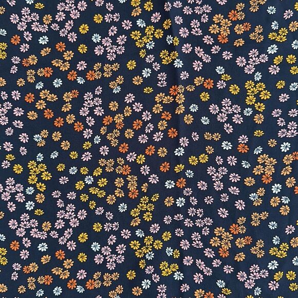 Loft Petite Navy Floral Ruffle Trim Cami Top SP - Picture 4 of 10